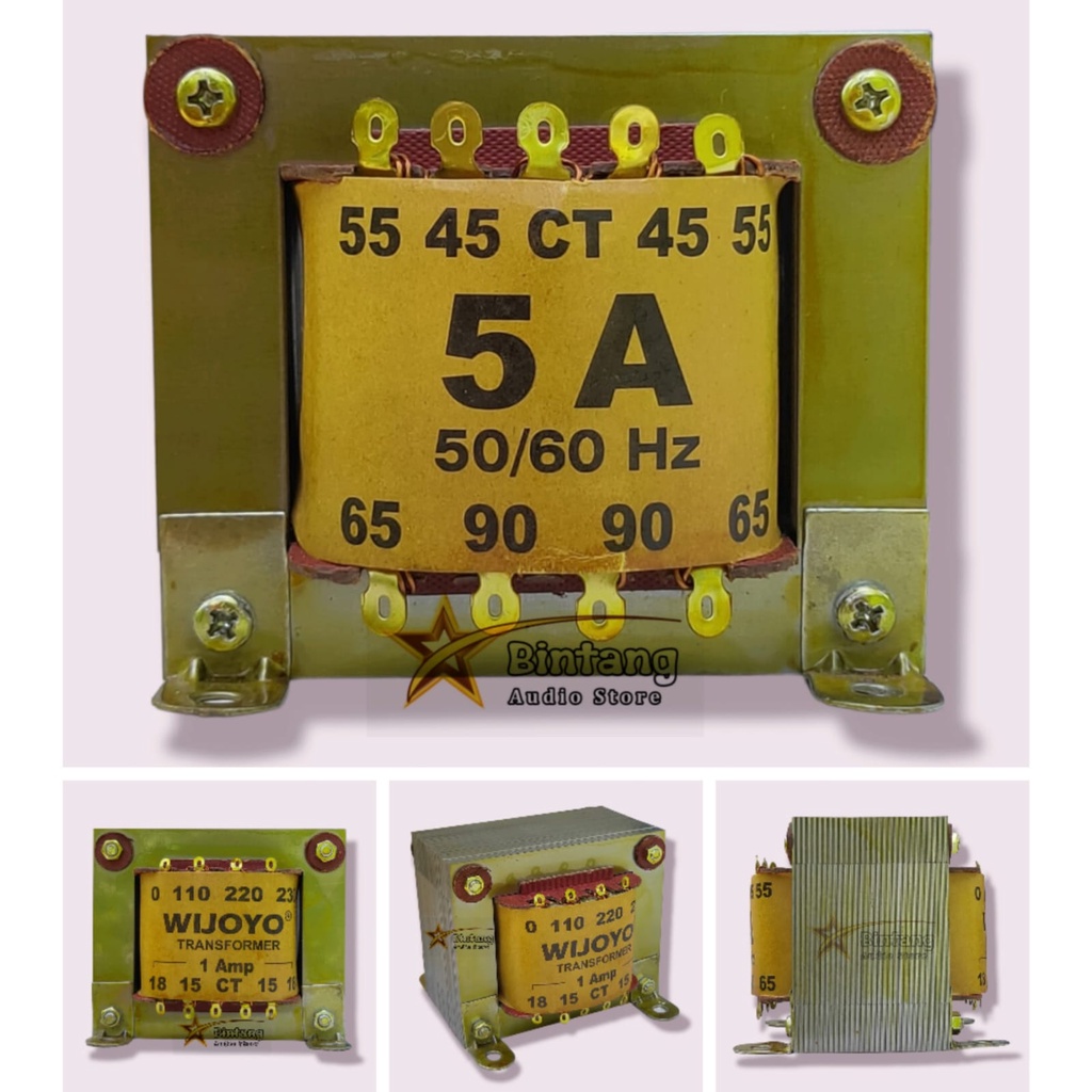 Travo ct 90 Volt Original By WIJOYO / Trafo WIJOYO 5A Besar CT 90V
