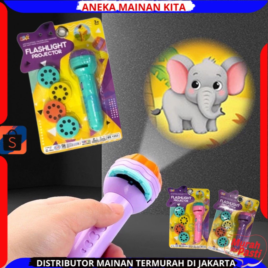 ( BISA COD ) 4 SLIDE 32 GAMBAR Mainan Anak Senter Proyektor Flashlight SNI / Mainan Projector Gambar / Mainan Edukasi Anak / Mainan Anak Laki Laki / Mainan Anak Perempuan