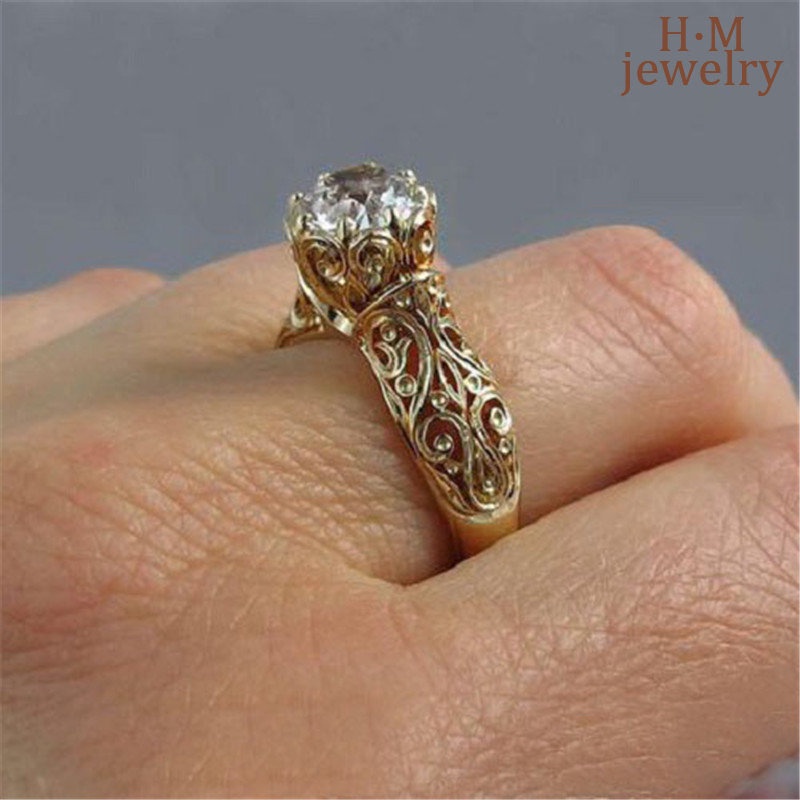 Cincin Berlian Model Baru Jari Emas 18K