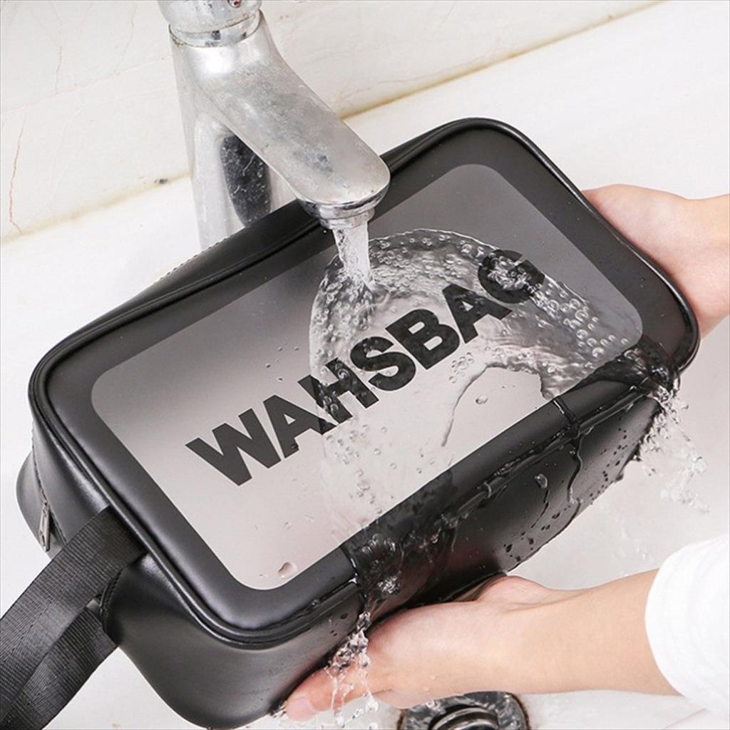 Tas Kosmetik Toiletry Washbag Transparant Waterproof