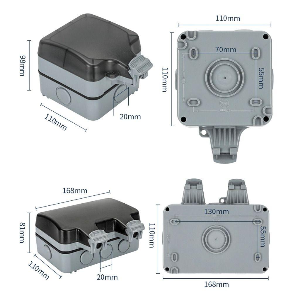 POPULAR Socket Box Extension Lead Perbaikan Rumah Peralatan &amp; Perlengkapan Listrik Waterproof