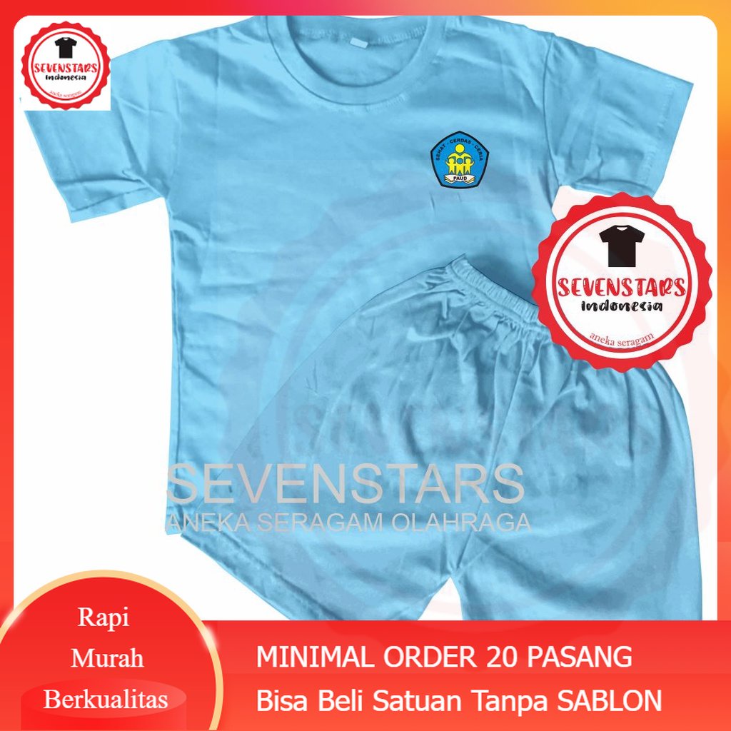 SERAGAM TK / PAUD OLAHRAGA PENDEK - PANJANG