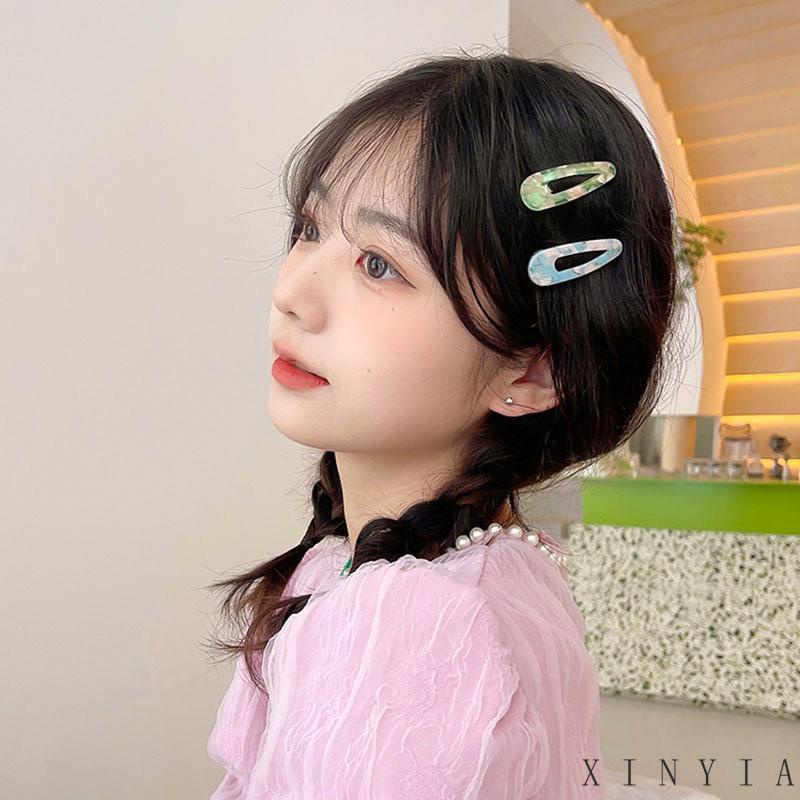 【Bayar di tempat】Pink Empress Wanita Jepit Rambut Mulus Asetat Gadis Korea Makeup Poni Klip Aksesoris Hadiah