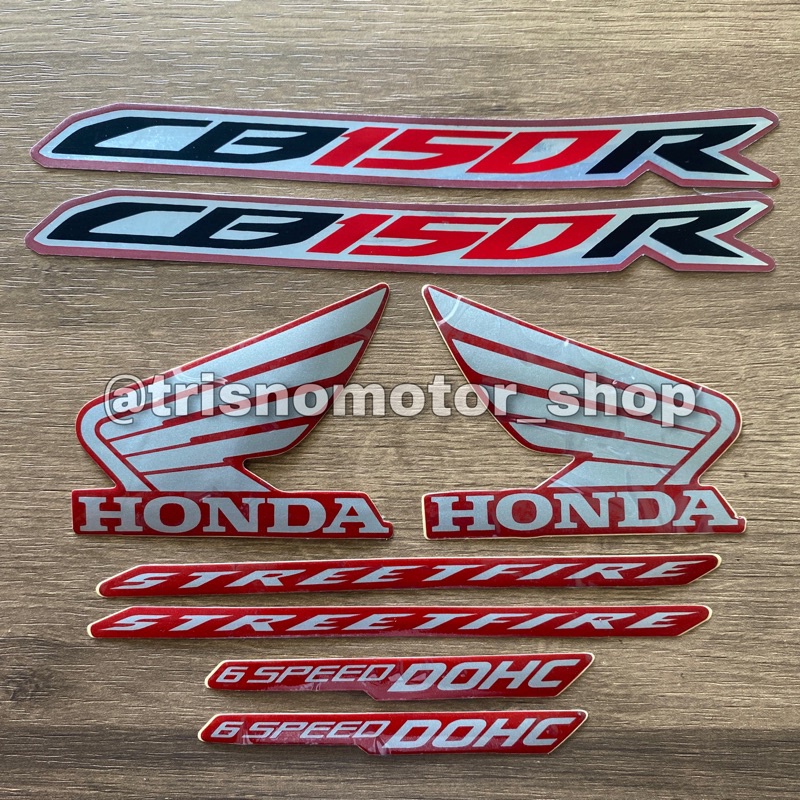 Striping stripping Honda cb150r cb 150 r 2016 merah sticker stiker list body motor CB150R standar be