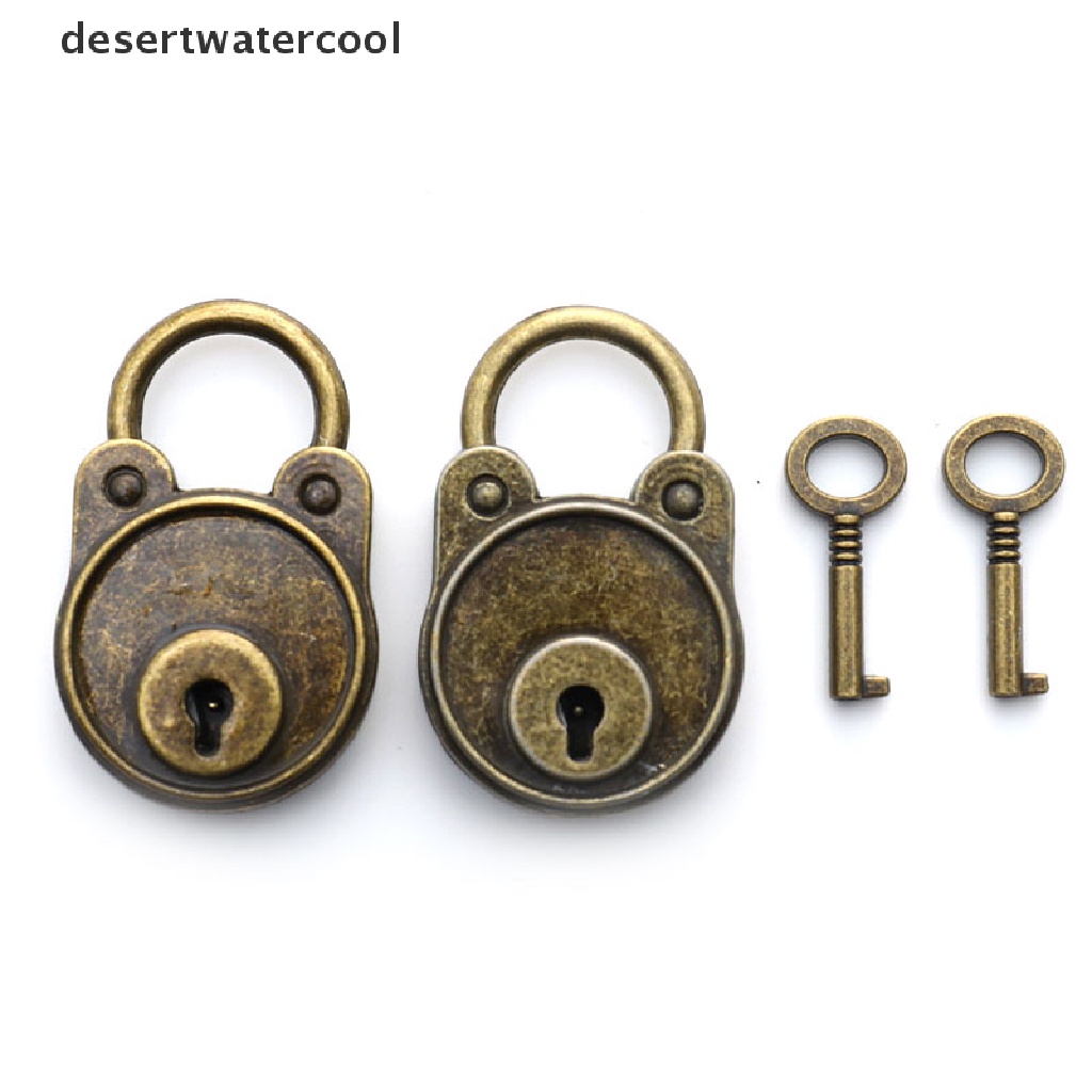 Deid Gembok Vintage Gaya Lama Lock Notebook Koper Antik Bronze Plated Padlock Martijn