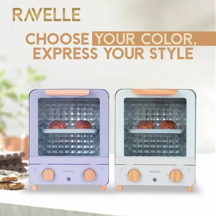 Ravelle Cubic Oven Listrik Toaster 18L Low Watt 18 Liter Oven Electric