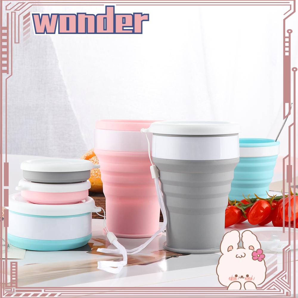 Wonder100/200/350ml Collapsible Silicone Cup Camping Telescopic Travel Supplies Mug Minum Lipat