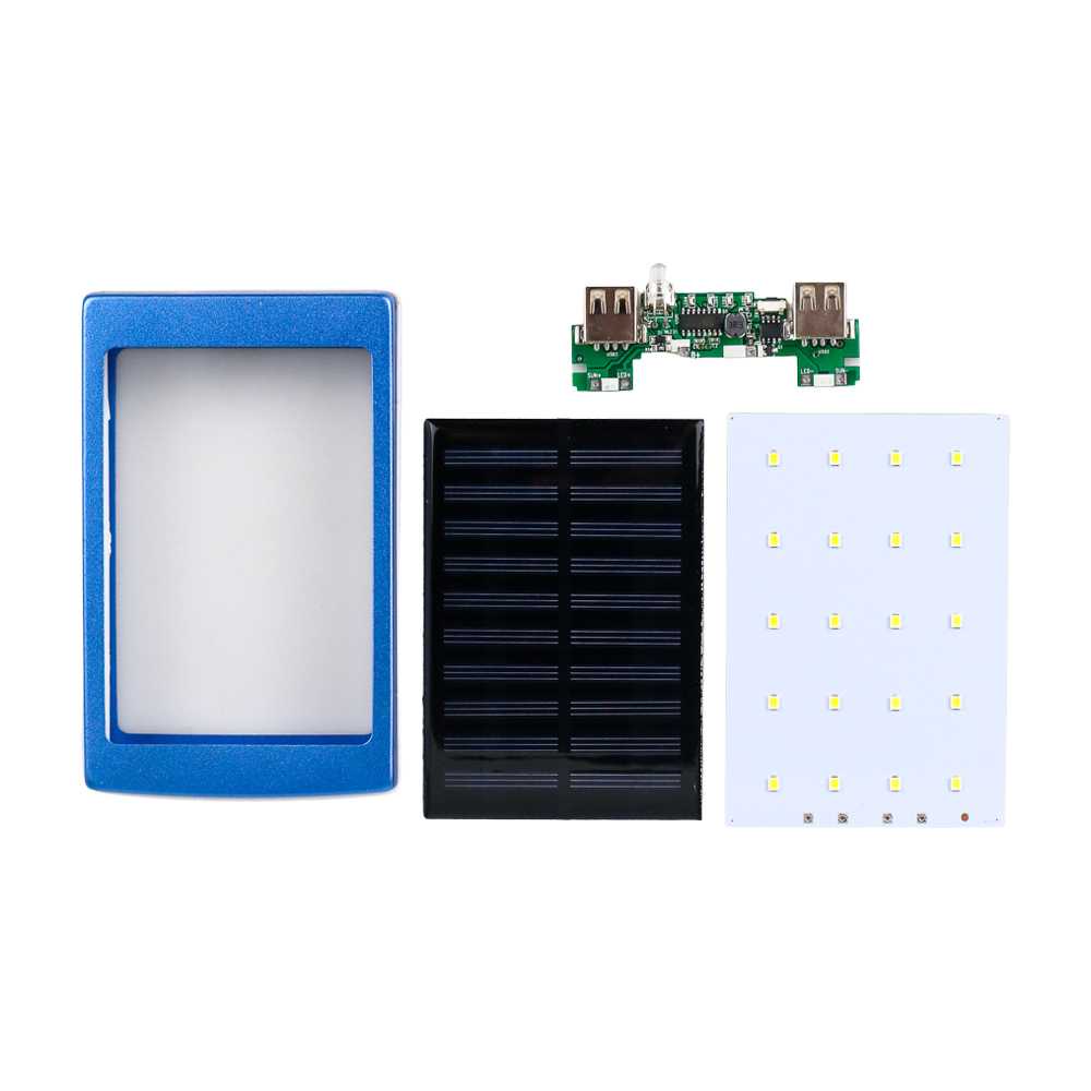 Rovtop Power Bank DIY Tenaga Solar dengan Lampu LED 4NB1MLP1
