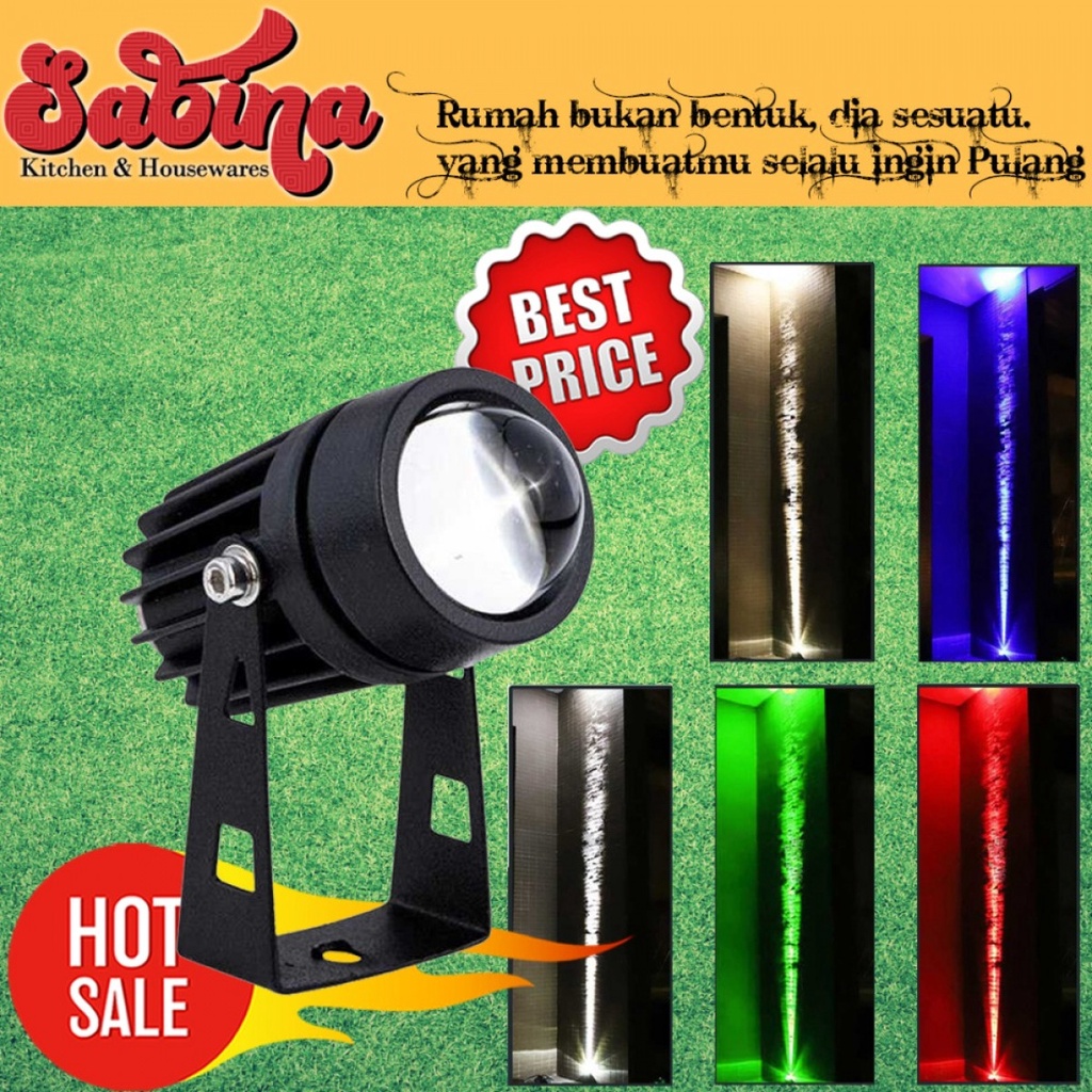Lampu Sorot Taman Hias Outdoor Garden Spotlight Waterproof 90-240V 5W