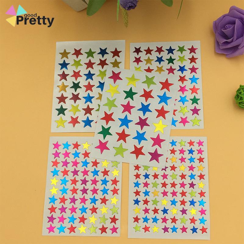 10Pcs/Set Stiker Bintang Colorful Reward Stickers Alat Tulis - PD