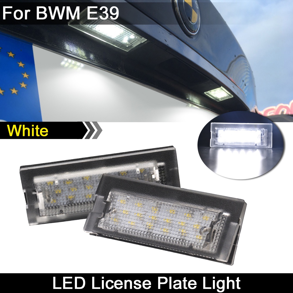 2pcs Lampu Plat Nomor LED Plat Lampu Untuk BMW 5-Series E39 5pintu Wagon Touring 520i 520d 525i 525d 530i 530d 1996-2002