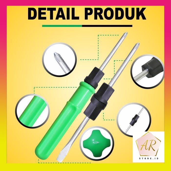 Set Obeng 3 Set Obeng Kembang Obeng Minus Panjang Dan Pendek Alat Pertukangan Obeng Multitools Plus 