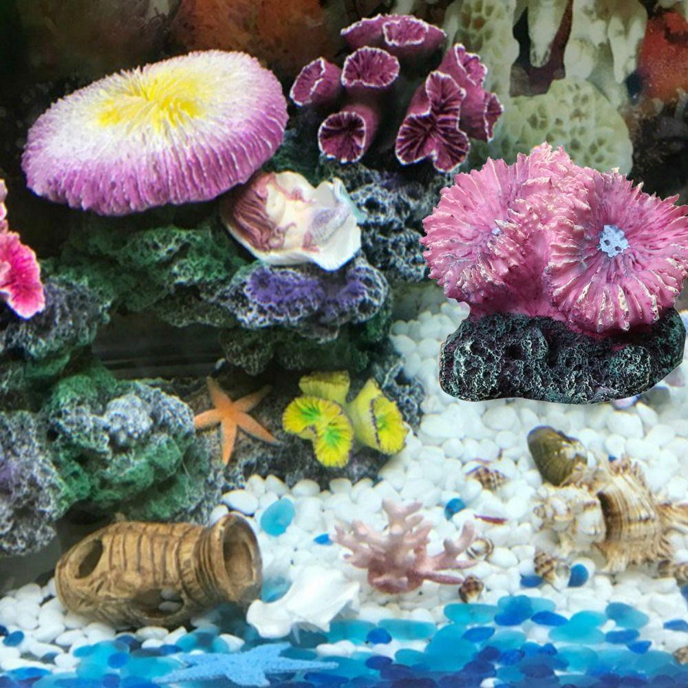 [Elegan] Tanaman Karang 1PC Warna-Warni Untuk Dekorasi Tangki Ikan Palsu Manusia Hidup Hiasan Bawah Air