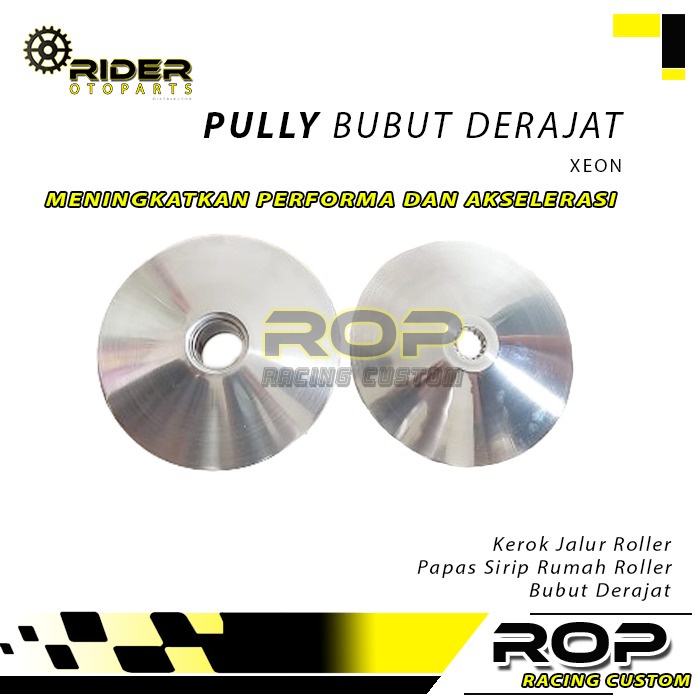 Upgrade Rumah Roller Racing Set Pully Xeon Bubut Derajat