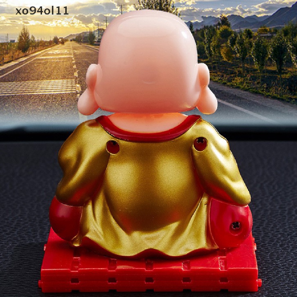 Xo Ornamen Mobil Anime Lucu Surya Goyang Kepala Biksu Kecil Rejeki Mobil Spion Liontin Hadiah Ulang Tahun Auto Decor Aksesori OL