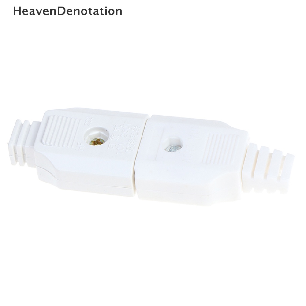 [HeavenDenotation] Us 2pin Datar AC Listrik Power Male Plug Female Socket Outlet Adaptor Kawat HDV