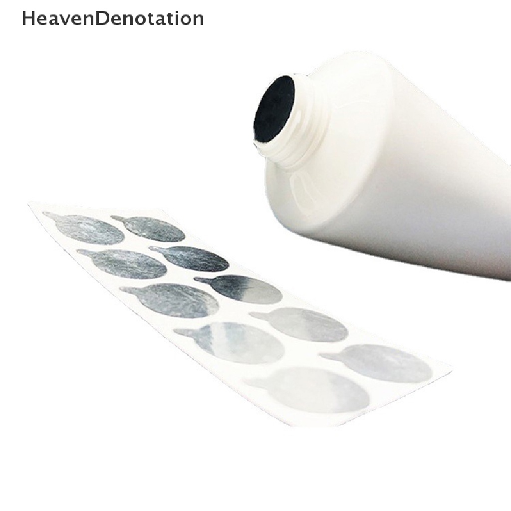 [HeavenDenotation] 2set Stiker Sealing Aluminium Foil Untuk Stiker Perekat Segel Mulut Tabung Lembut HDV