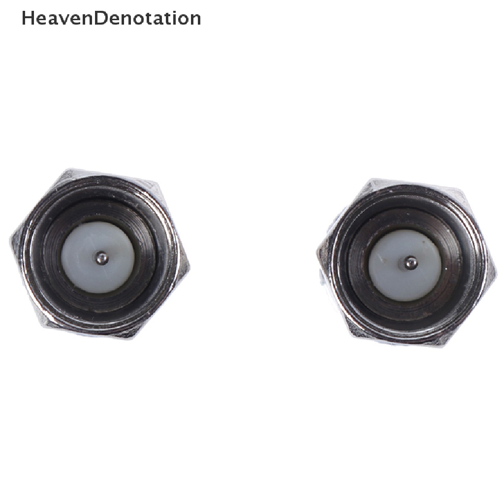 [HeavenDenotation] 2pcs Soket Konektor Plug Male Tipe F Ke RF Coax TV Adaptor RF Aerial Female HDV