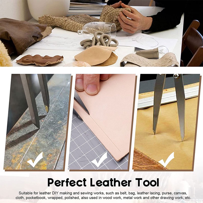 

RK Jangka Alat Kerajinan Kulit Stainless Jangka Kompas Jangka Rotring Penanda Adjustable Lock Sistem