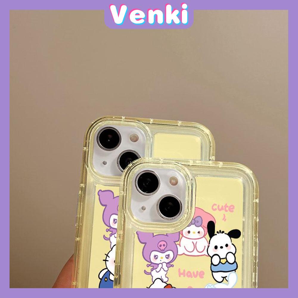 Case For iPhone 14 Pro Max Soft TPU Jelly Airbag Case Cute Cartoon Camera Protection Shockproof For iPhone 14 13 12 11 Plus Pro Max 7 Plus X XR