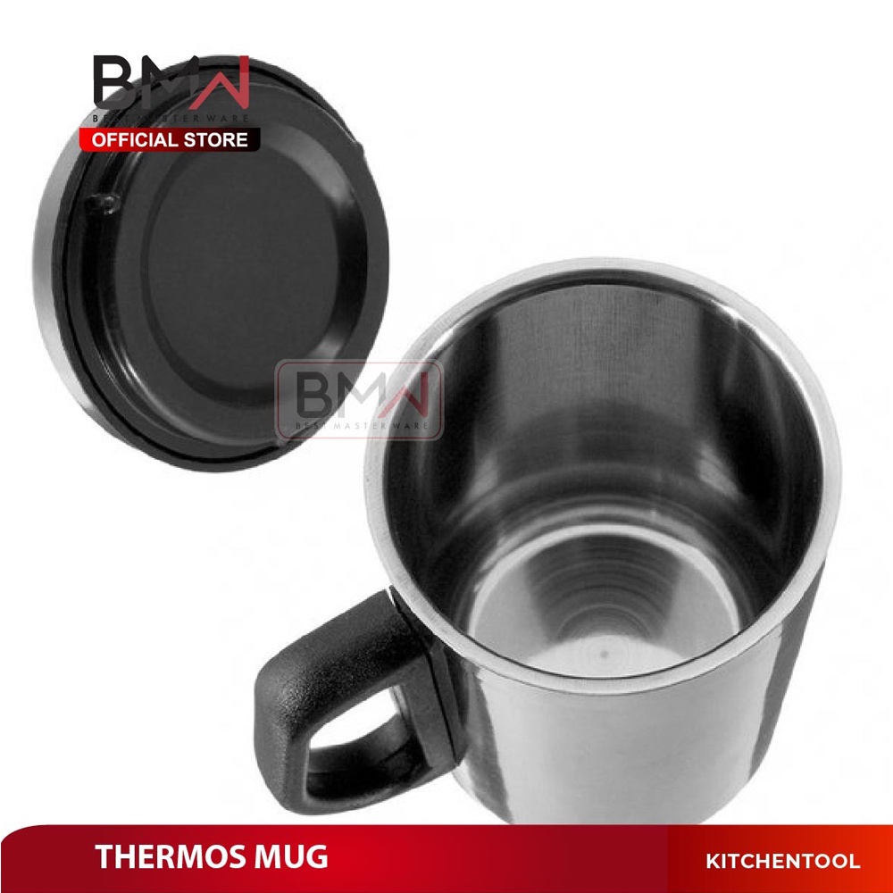 BMW Kitchen Ware - Cangkir Gelas Minum Thermos Air Panas Dingin Mug Teremos Travelling Bahan Stainless istanaonlineku