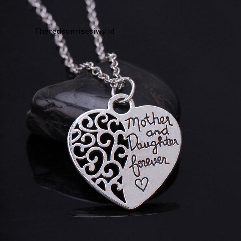 # Kado Mom &amp; PAPA DIY # Kalung Fashion Wanita Ibu Dan Anak Perempuan Forever Love Pendant Fashion Jewelry~