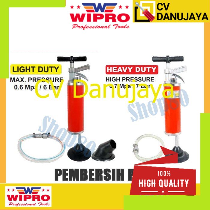 Wipro Pembersih Pipa Toilet Manual Model Pistol Tembak PCP-80 PCP-100 - PCP-80 Light