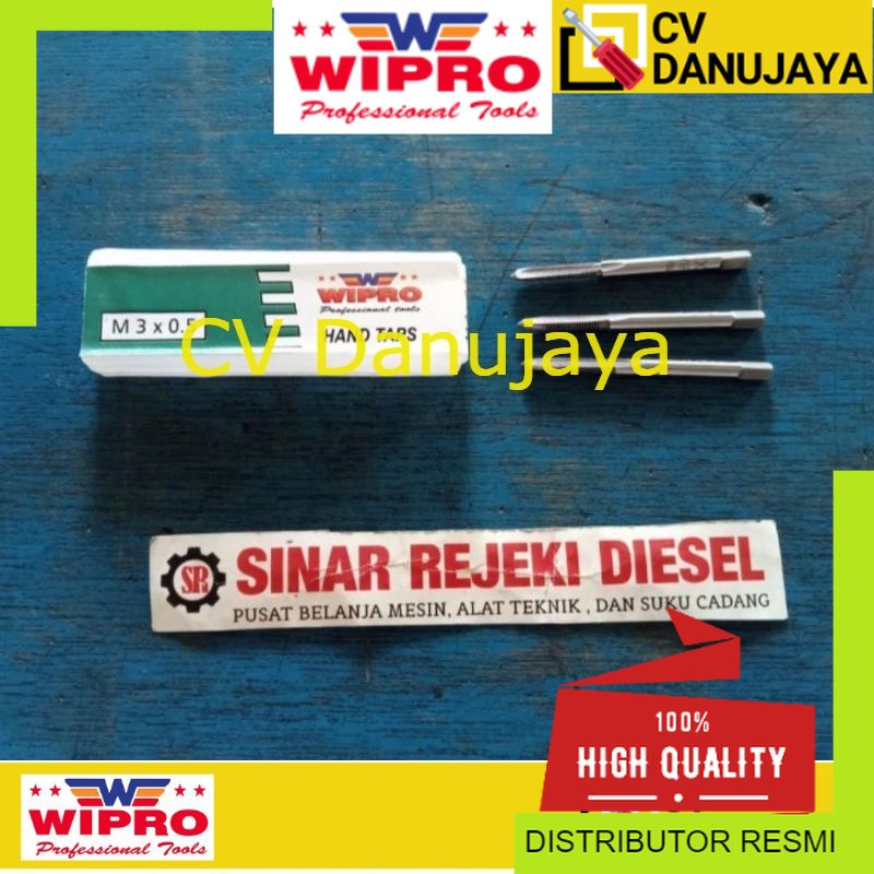 Hand Tap Handtap Handtaps Taps Ekonomis M3x0.5 M3 x 0.5 M3 x 0,5 Wipro
