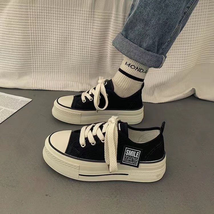 Favorite &quot; FREE BOX&quot; (Size 37 - 41) Mingyu Sepatu Canvas Bertali Kasual Fashion Korea Import 9210