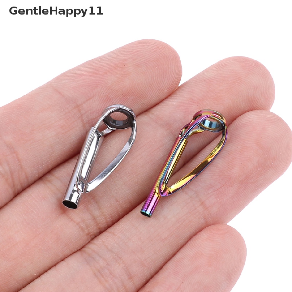 Gentlehappy 1pc Sliver/Rain Top Tip Guide Ring Bebas Kusut Untuk Berputar Pancing id