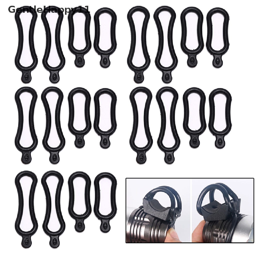 Gentlehappy 10pcs o-ring Karet o ring sealing kit Untuk Lampu Sepeda led headlamp mount id