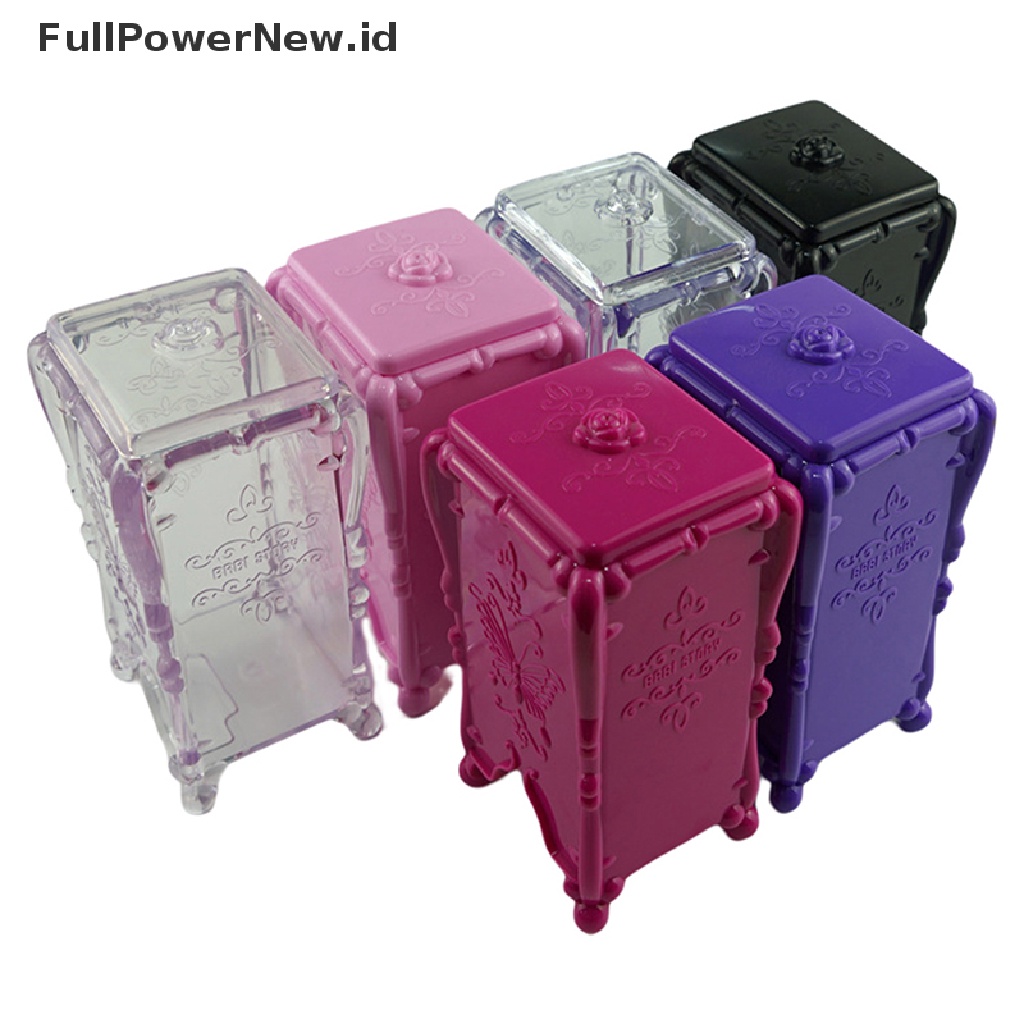 Power Organizer Kosmetik Makeup Cotton Pad Swab Case Holder Kotak Penyimpanan Wadah Alat ID