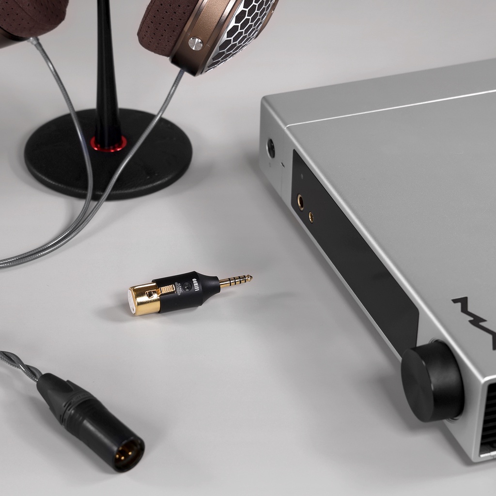 Adaptor DD ddHiFi XLR44C Balanced XLR 4Pin Ke 4.4mm Adaptasi Kabel Headphone XLR 4Pin Tradisional Ke Perangkat Terminasi 4.4mm