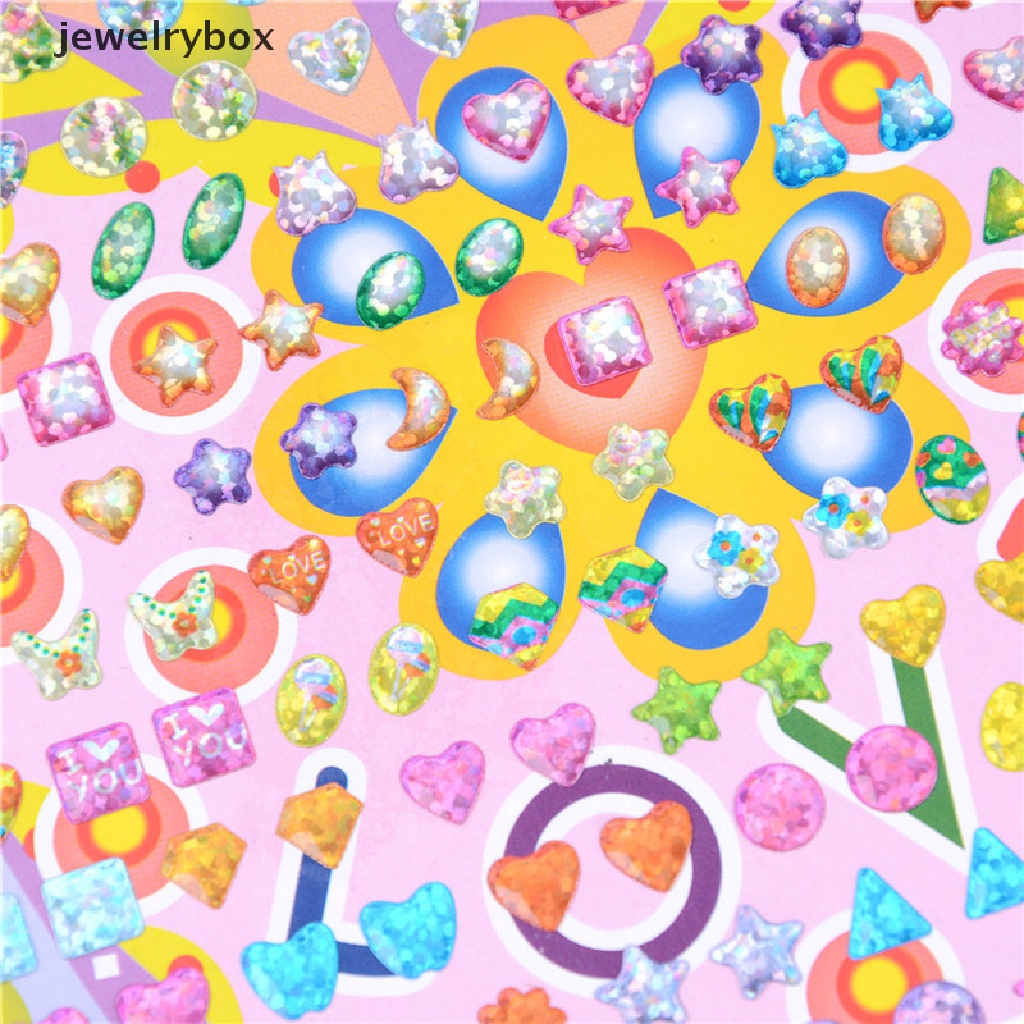 [jewelrybox] Kid Crystal Stick Anting Stiker Mainan Tubuh Tas Perhiasan Pesta Hadiah Natal Butik