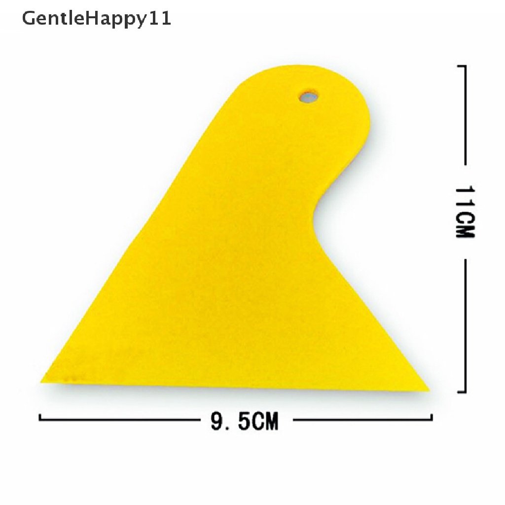 Gentlehappy Stiker Mobil Scraper Plate Kaca Film Plastik Kuning Tools id