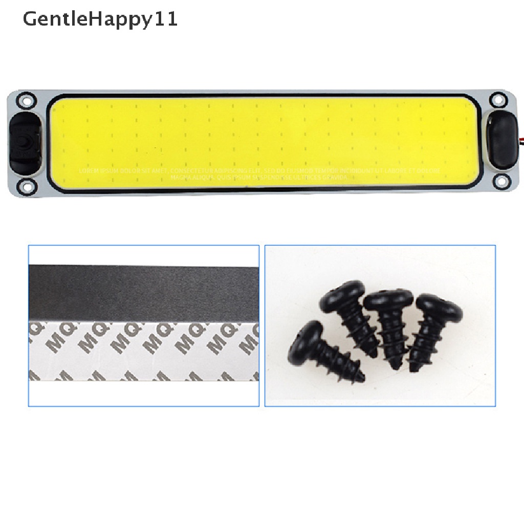 Gentlehappy 12V 24V Bohlam LED COB Strip Diode Lampu Truk Untuk Bohlam Mobil Otomatis Lampu Baca id