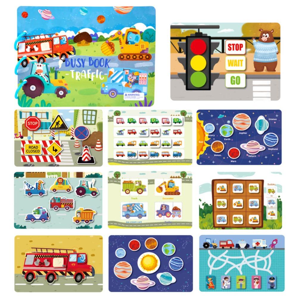 Lanfy Busy Book Kids Stiker Untuk Anak Buku Paud Permainan Edukasi Bayi Buku Tenang Bahan Manual Kit Mainan Edukasi Dini