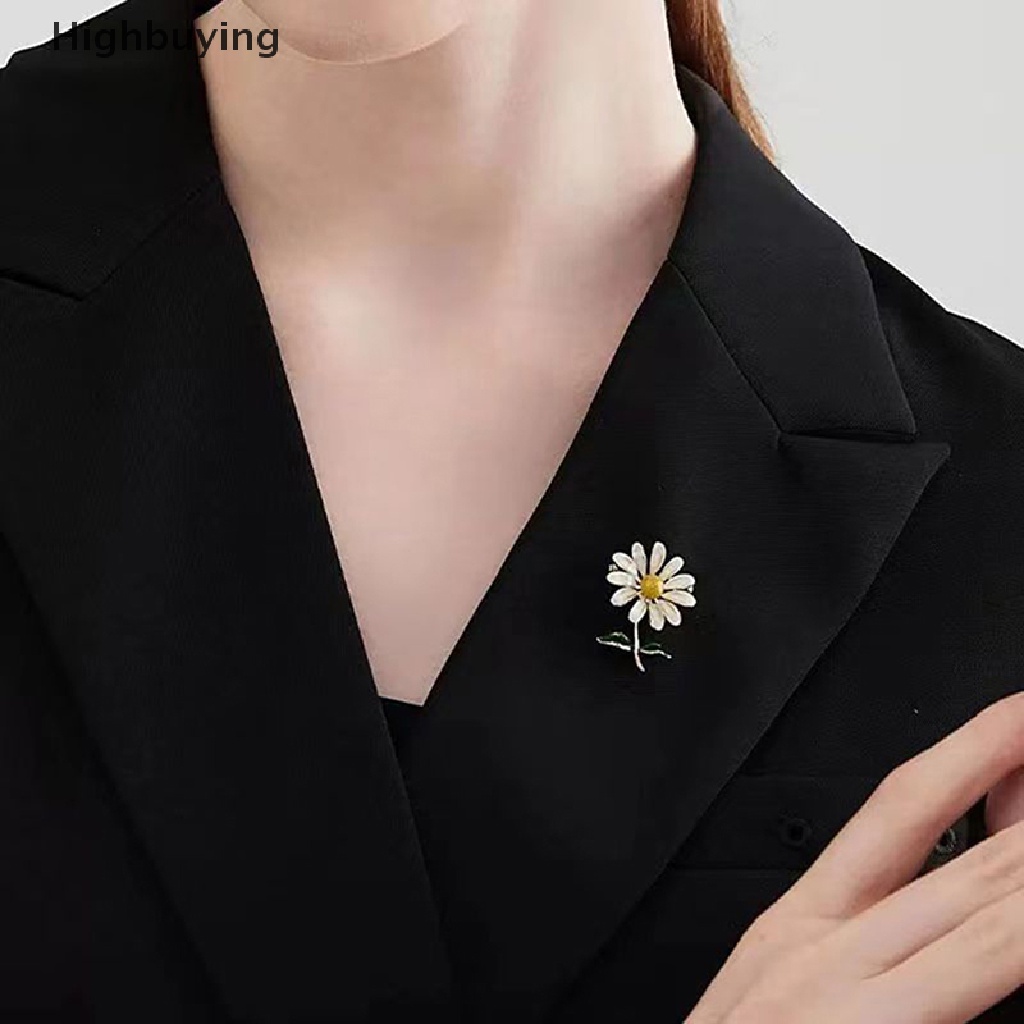 Hbid Enamel Kreatif Daisy Bros Pin Mantel Gadis Paduan Bros Pin Perhiasan Aksesoris Bros Hadiah Liburan Perhiasan Glory