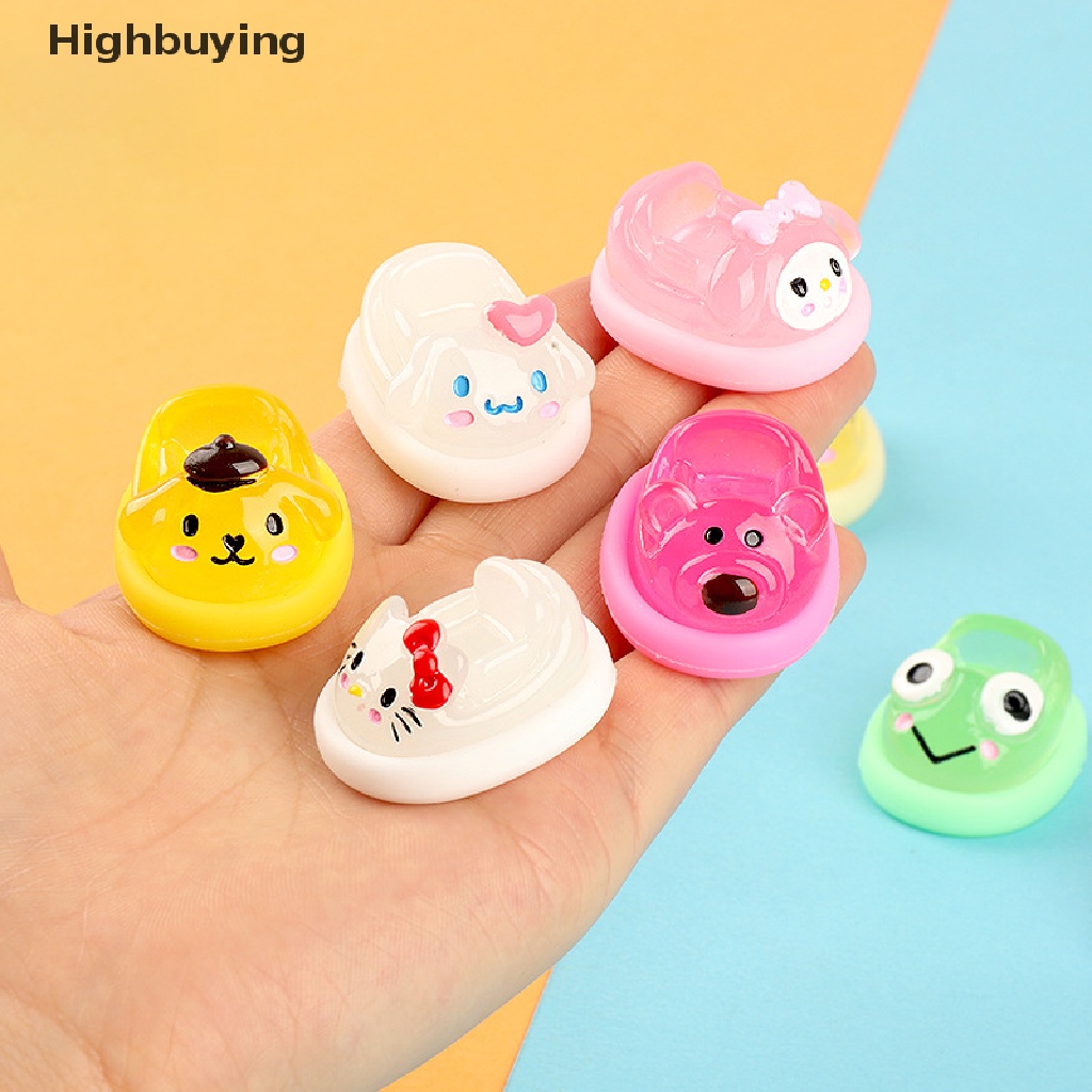 Hbid Sanrios Resin Pochacco Cinnamoroll Kuromi Kartun Kawaii Anime Hellokittys Pesona Bercahaya Jepit Rambut Ponsel Case Diy Aksesori Glory