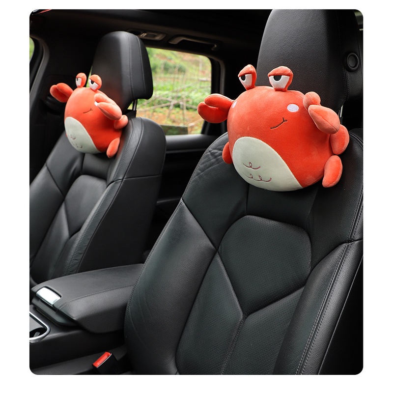 Headrest Kartun Mobil, Headrest Perlindungan Leher Singa Kreatif Dan Lucu Untuk Mobil