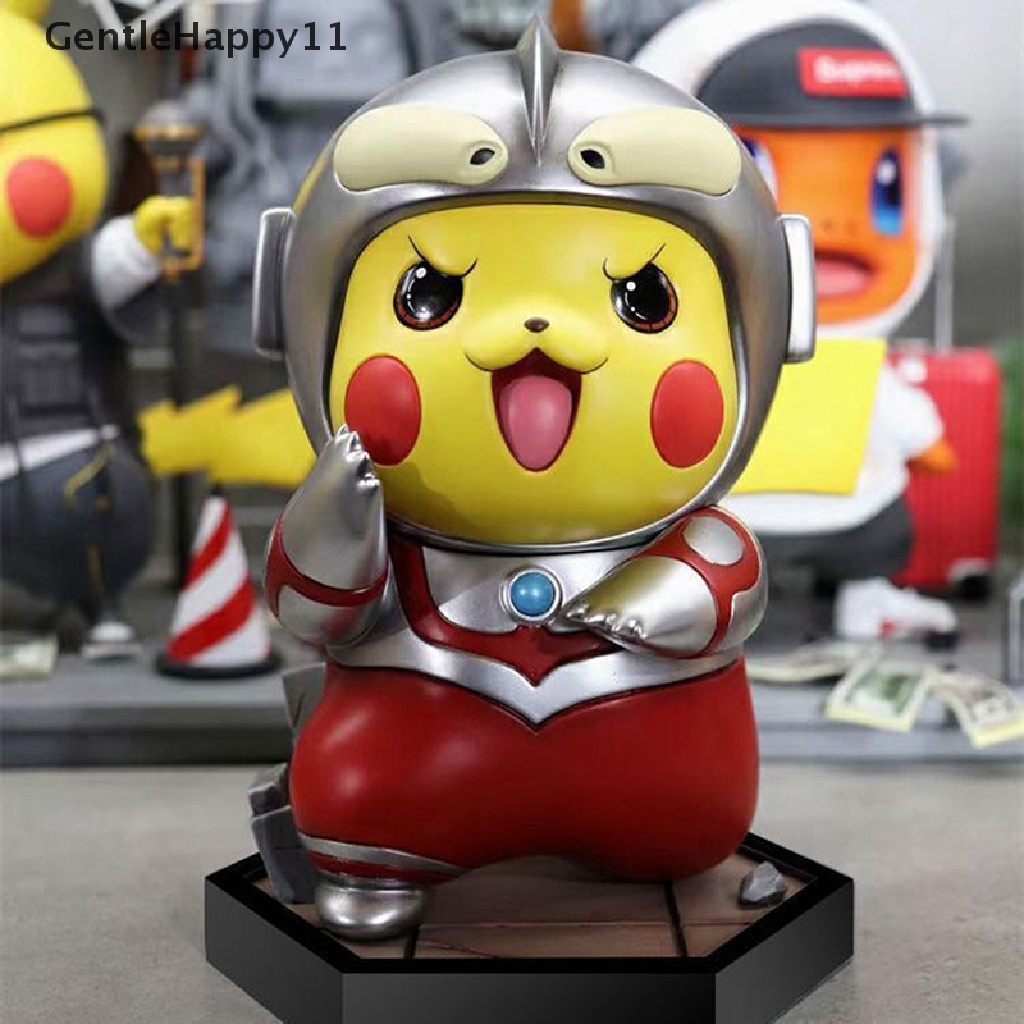 Gentlehappy Koleksi Pokemon Pikachu Cosplay Ultraman Action Figure Anime Kartun Boneka id