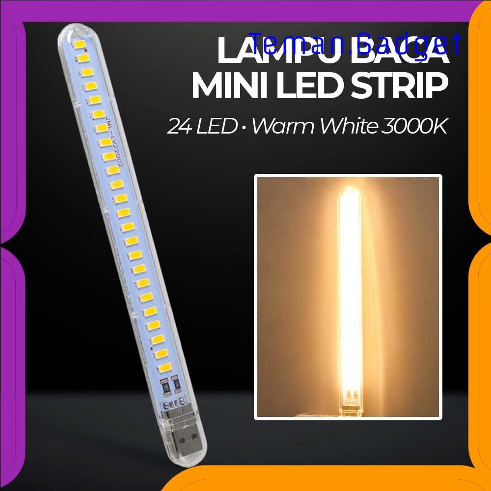 TG - LMP ZHMZH Lampu Baca Mini LED Strip Portable Warm White USB 12W 5V - JML-LV22