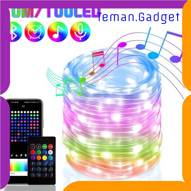 TG - LMP FLOVE Lampu Hias String Lights RGB Smart Bluetooth with Remote Control - FL22