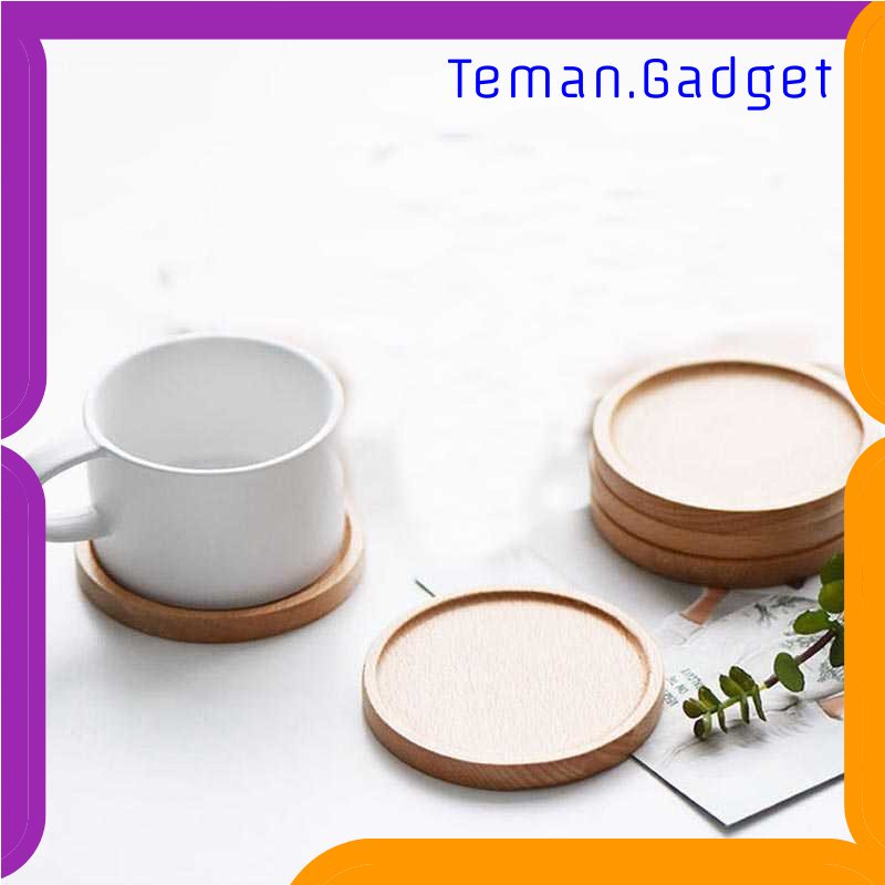 TG - DPR WITUSE Alas Tatakan Pot Tanaman Dekorasi Minimalism Bamboo Tray Circle - EQF301