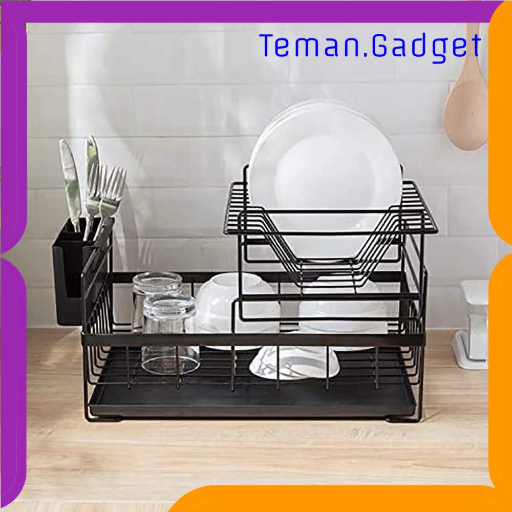 TG - DPR RANDUO Rak Piring Gelas Pengering Drainer 2 Layer Kitchen Rack - MTDD121