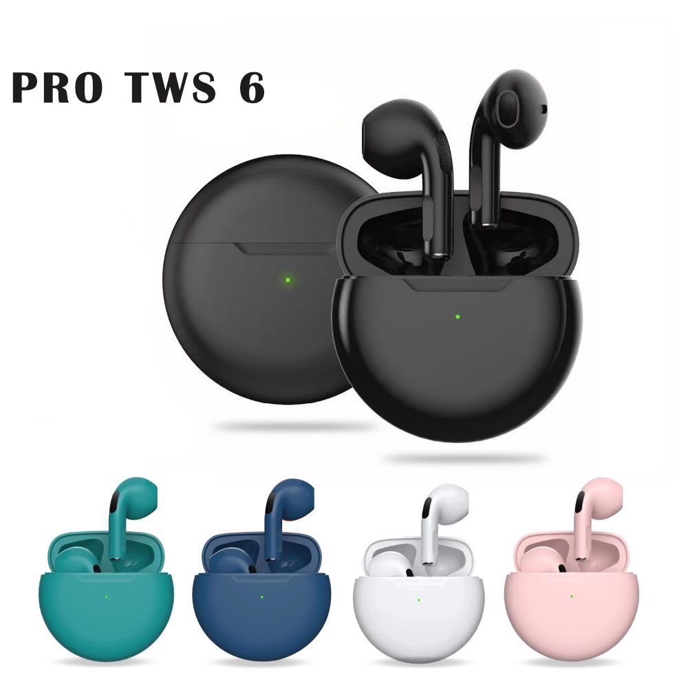 TWS Pro 6 Earphone Sport Waterproof Headset Bluetooth 5.1