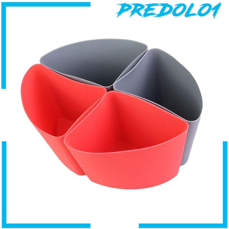 [Predolo1] 4pcs Slow Cooker Divider Anti Bocor Reusable Slow Cooker Silicone Insert