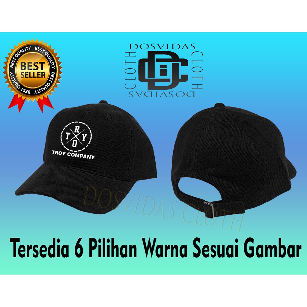Topi Baseball TROY COMPANY keren BERKUALITAS  Pria Wanita TROYCOMPANY KEREN
