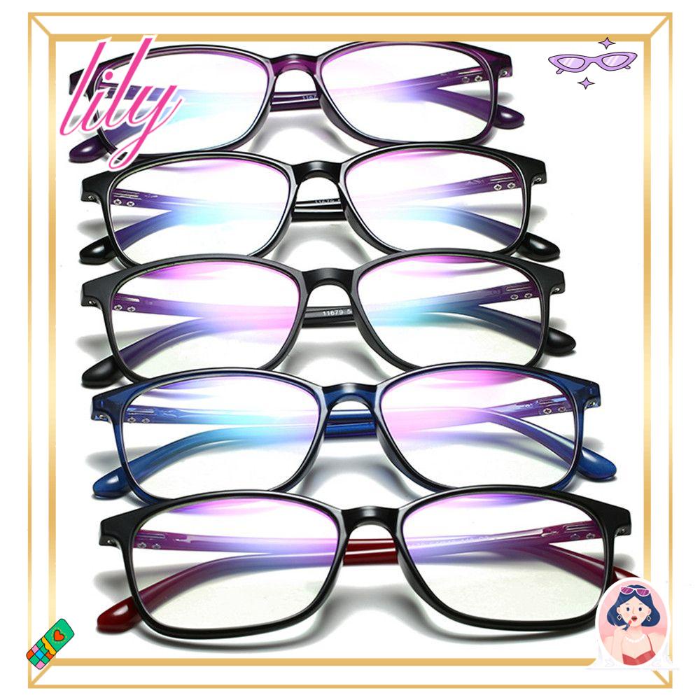 Lily Kacamata TR90 Fleksibel Baca Eyewear Perlindungan Radiasi UV Anti-Letih