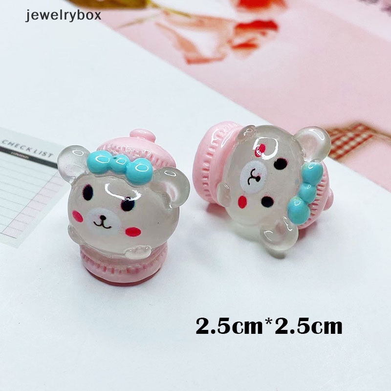 [jewelrybox] 1pc Bercahaya Kartun Kelinci/Beruang Microlandscape Sukulen DIY Hias Butik